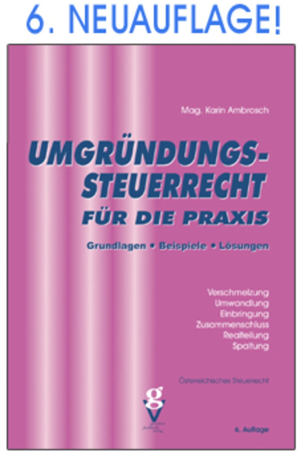 UMGRÜNDUNGSSTEUERRECHT FÜR DIE PRAXIS - 6. Auflage